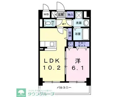 スリールステラ(1LDK/3階)の間取り写真