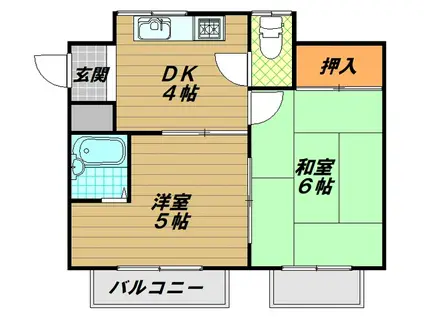 前田ビル(2DK/3階)の間取り写真