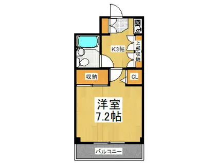 アピーズ11(1K/2階)の間取り写真