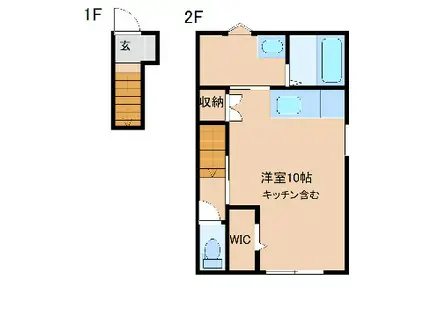 INTEGRAL BRUGGE(ワンルーム/1階)の間取り写真