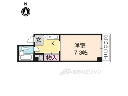 プルミエール青山(1K/3階)の間取り写真