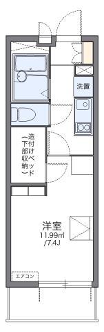 レオパレスのぞみ(1K/3階)の間取り写真
