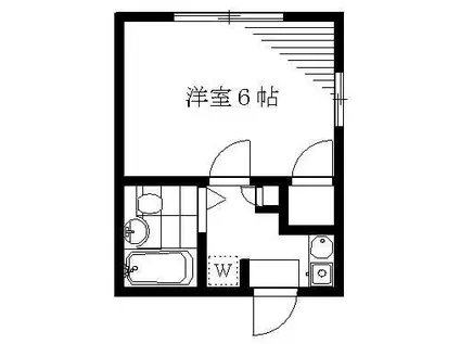 アートプラザ(1K/2階)の間取り写真