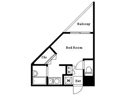 3/末空予定セキュリティ有アパルトマン緑が丘202学割あり(ワンルーム/2階)の間取り写真