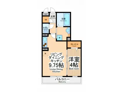セジュールM松が枝(1LDK/3階)の間取り写真