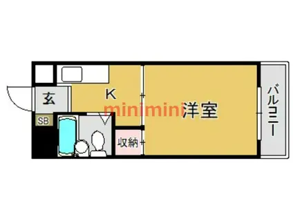 プレアール蔵垣内(1K/2階)の間取り写真