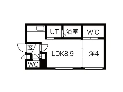 CIENA(1LDK/2階)の間取り写真