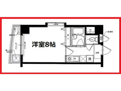 メゾンSKM(1K/6階)の間取り写真