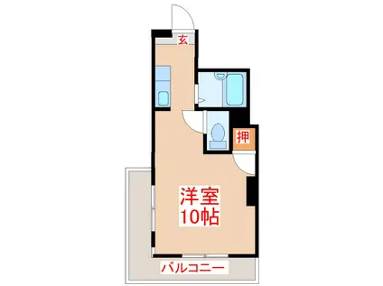 ABITARE TANIYAMA(ワンルーム/6階)の間取り写真