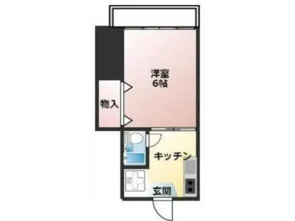 池上マンション(1K/3階)の間取り写真