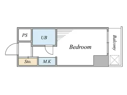 ロイヤルアネックス(ワンルーム/4階)の間取り写真