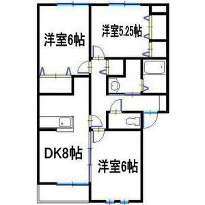 アーバンコートIII(3DK/2階)の間取り写真