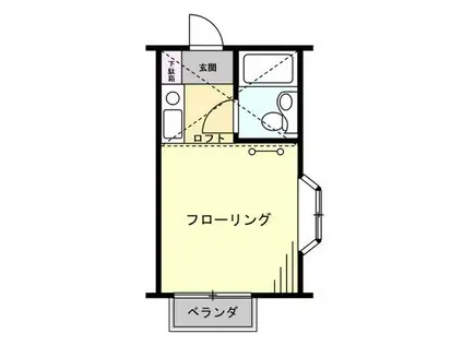 シャルム大泉パートII(ワンルーム/2階)の間取り写真