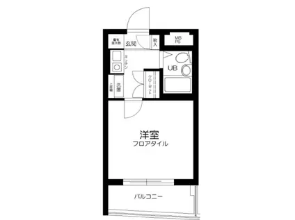 ソアール永福町(1K/4階)の間取り写真