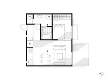 京王井の頭線 井の頭公園駅 徒歩12分 2階建 築44年(1LDK/1階)の間取り写真