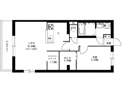 ELPIS・KIRA(1LDK/3階)の間取り写真