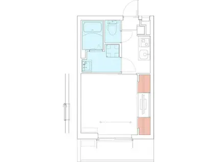 リブリ・MKB(1K/2階)の間取り写真
