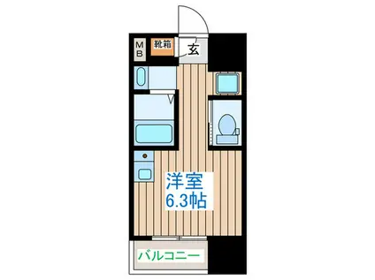 令和ライフ北目町(ワンルーム/3階)の間取り写真