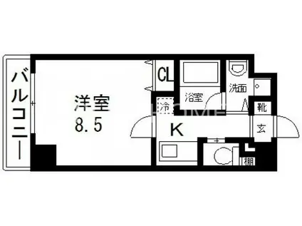 プレシオ小阪(1K/5階)の間取り写真