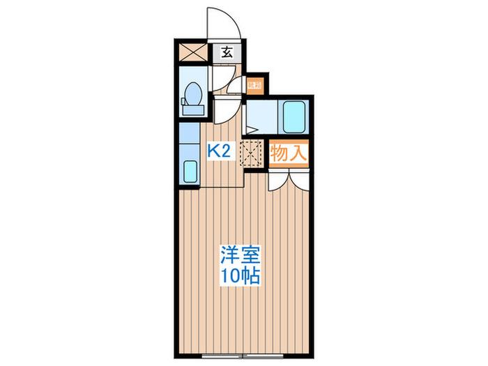 朝日ハウス(1K/3階)の間取り写真
