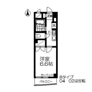 ロイヤルヒルズ柳生III(1K/7階)の間取り写真