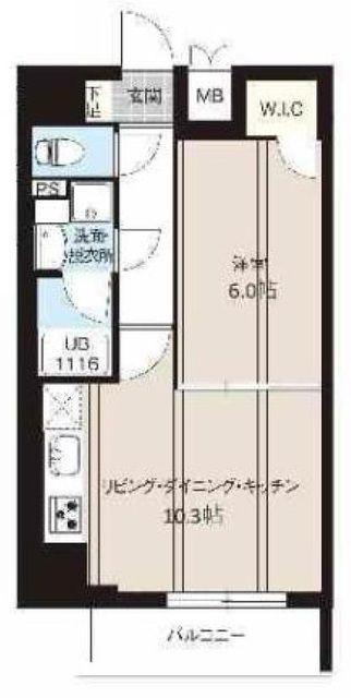 レオーネ南千住II(1LDK/4階)の間取り写真