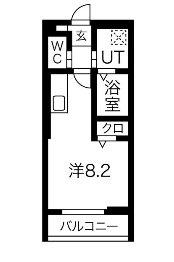 RS RESIDENCE(ワンルーム/2階)の間取り写真