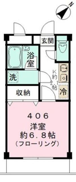 F-CITY東葛西(1K/4階)の間取り写真