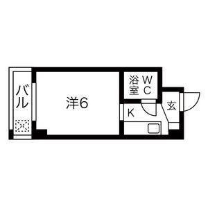プレズ名古屋庄内通(1K/3階)の間取り写真