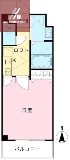 セレブコート玉造(1K/3階)の間取り写真
