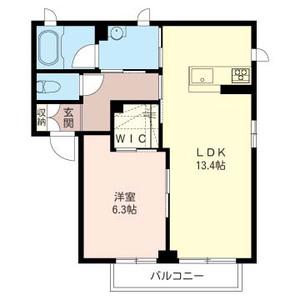 シャーメゾンKS(1LDK/2階)の間取り写真