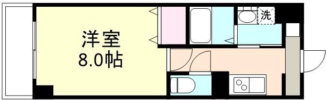 SHERANGE(1K/3階)の間取り写真