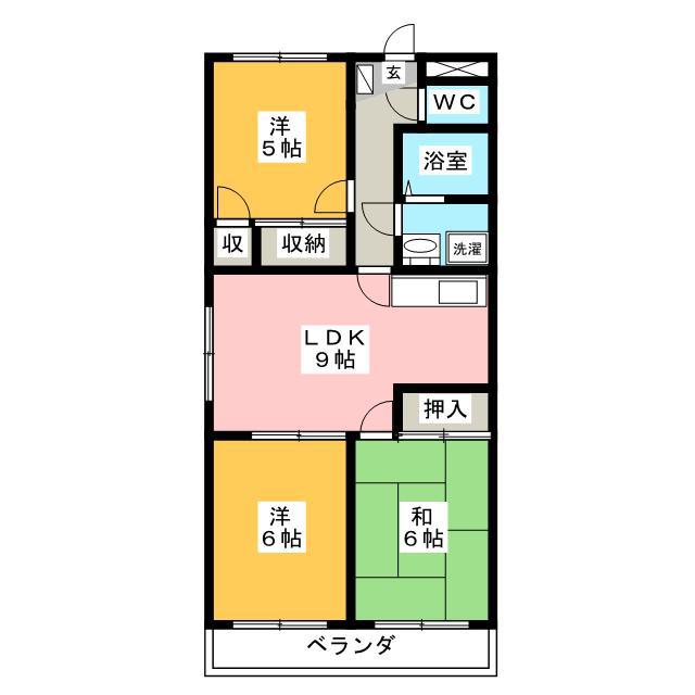 イノセンス(3LDK/1階)の間取り写真