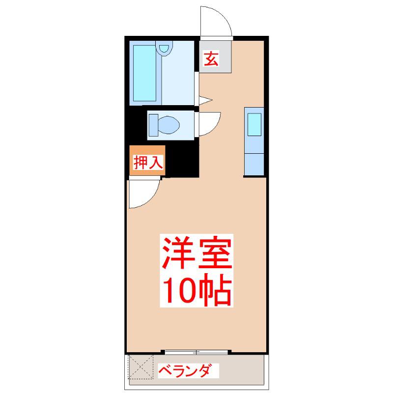ABITARE TANIYAMA(ワンルーム/2階)の間取り写真