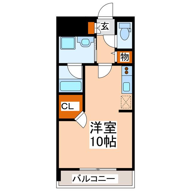 フェアリーズ白山(ワンルーム/2階)の間取り写真