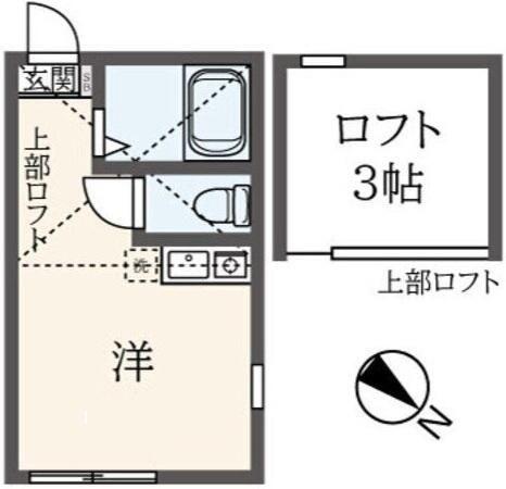 RITA根岸(ワンルーム/2階)の間取り写真