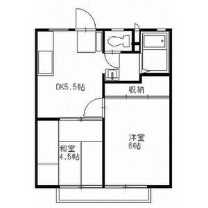 大森ハイツB(2DK/2階)の間取り写真