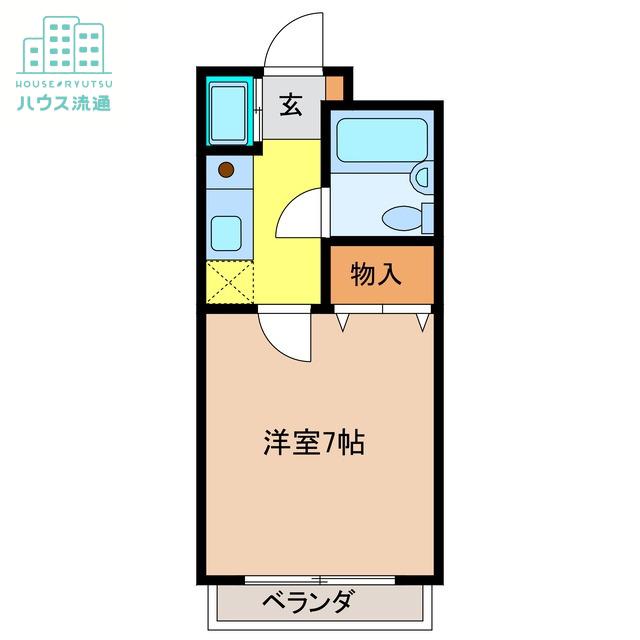 そよ風弐番館(1K/5階)の間取り写真