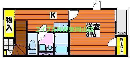 レオネクスト伊料東(1K/1階)の間取り写真