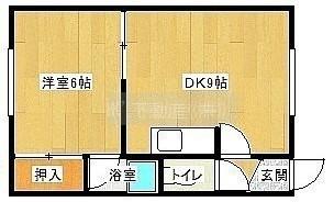 フォルテ苫小牧(1DK/1階)の間取り写真