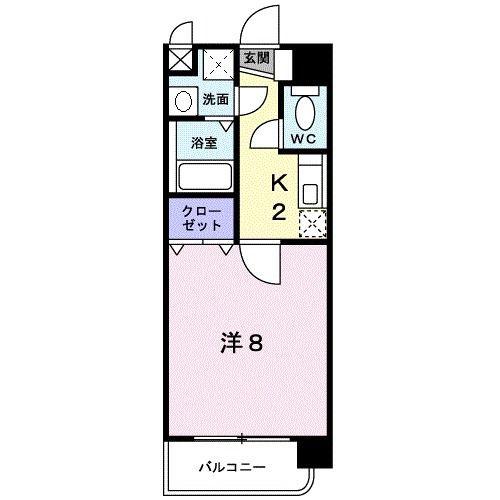 グランビュー高麗(1K/7階)の間取り写真