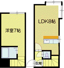 AMS文京台南町II(1DK/2階)の間取り写真