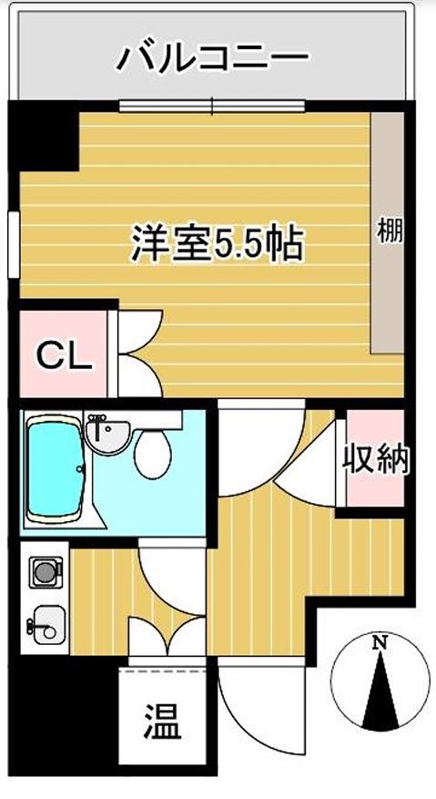 アニメイト神戸(1K/6階)の間取り写真