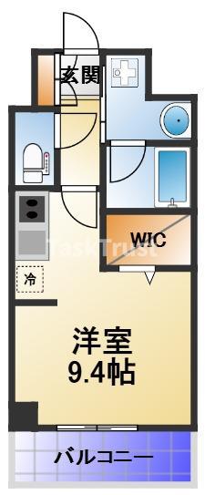 レクシア新梅田DUO(1K/6階)の間取り写真