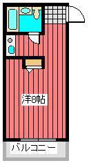 トップ西巣鴨(ワンルーム/3階)の間取り写真
