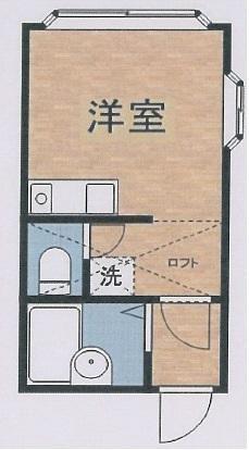 ベルピア習志野台1(ワンルーム/1階)の間取り写真