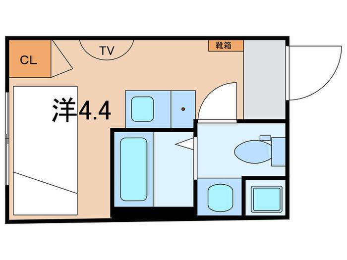 HJ PLACE JINGUGAIEN(ワンルーム/2階)の間取り写真