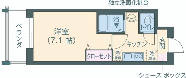 レジディア神戸ポートアイランド サウス・センター棟(1K/5階)の間取り写真
