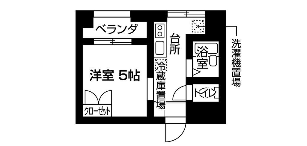 MYE新宿御苑(1K/5階)の間取り写真