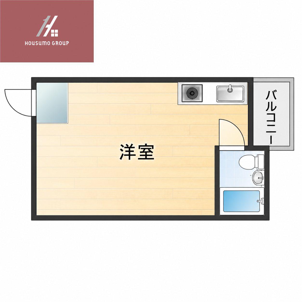 コスモス住道(ワンルーム/2階)の間取り写真